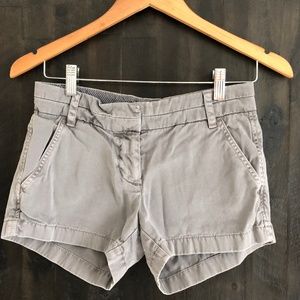 NWOT J. Crew 3" Chino Short. Gray. Size 00.